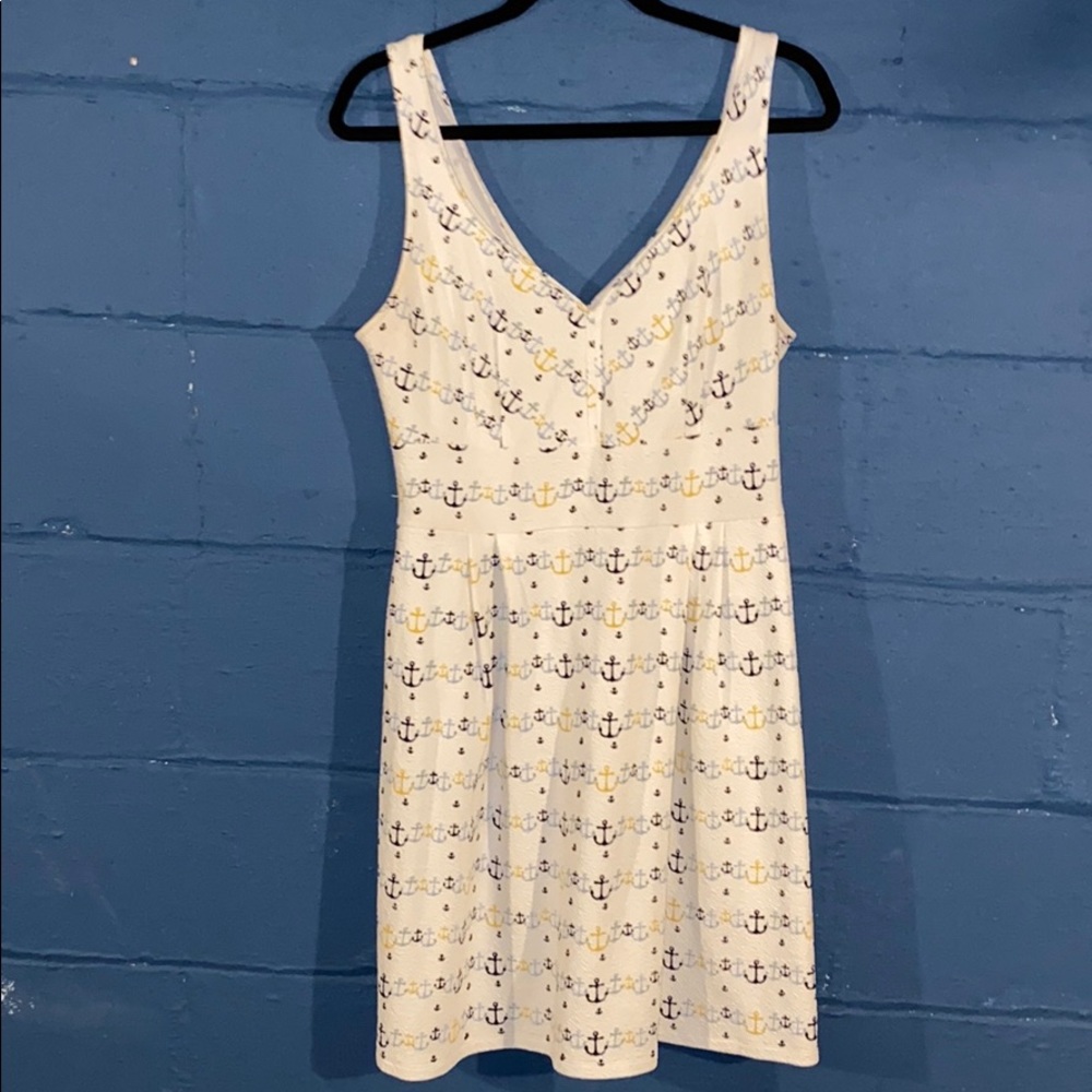 Nautical fit and flare summer dress